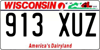 WI license plate 913XUZ