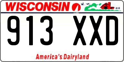 WI license plate 913XXD