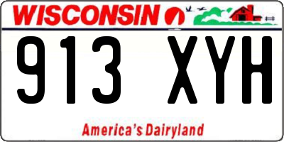 WI license plate 913XYH