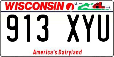 WI license plate 913XYU
