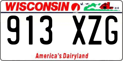 WI license plate 913XZG