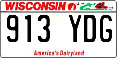 WI license plate 913YDG
