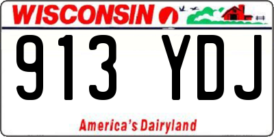WI license plate 913YDJ