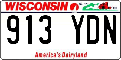WI license plate 913YDN