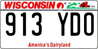 WI license plate 913YDO
