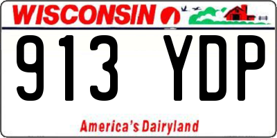WI license plate 913YDP