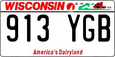 WI license plate 913YGB