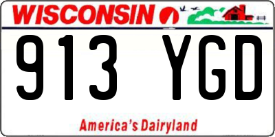 WI license plate 913YGD