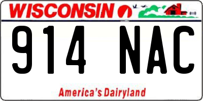 WI license plate 914NAC