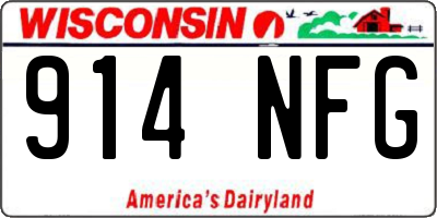 WI license plate 914NFG