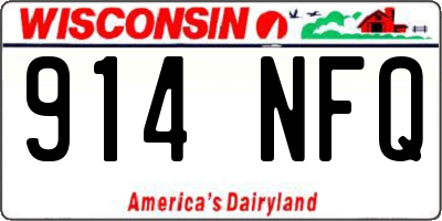 WI license plate 914NFQ