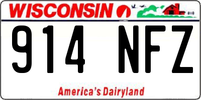 WI license plate 914NFZ