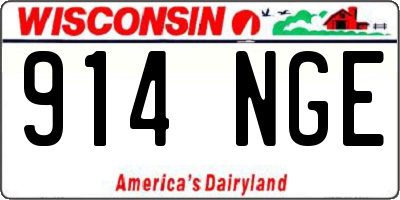 WI license plate 914NGE