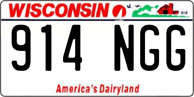 WI license plate 914NGG