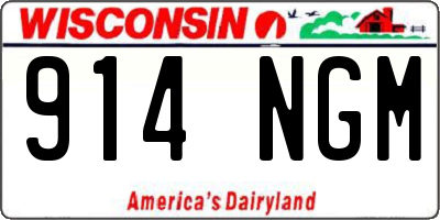 WI license plate 914NGM