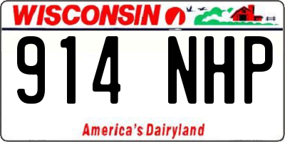 WI license plate 914NHP