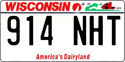 WI license plate 914NHT