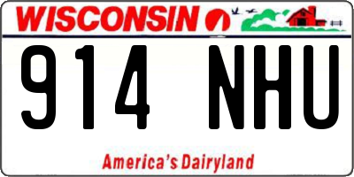 WI license plate 914NHU