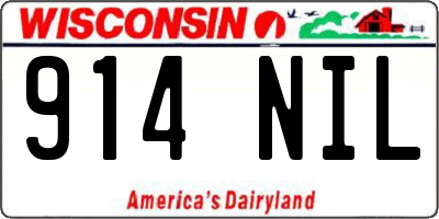 WI license plate 914NIL