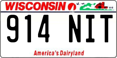 WI license plate 914NIT
