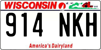 WI license plate 914NKH