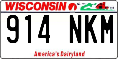 WI license plate 914NKM