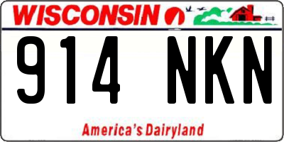 WI license plate 914NKN