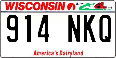 WI license plate 914NKQ