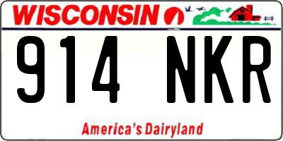 WI license plate 914NKR