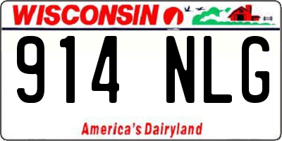 WI license plate 914NLG