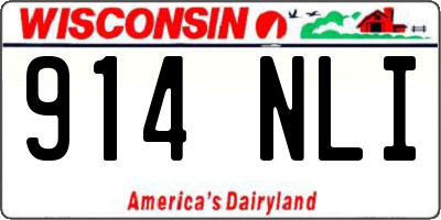 WI license plate 914NLI