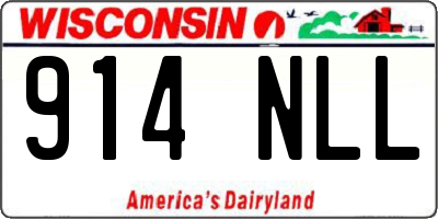 WI license plate 914NLL