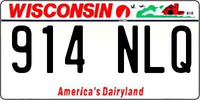 WI license plate 914NLQ