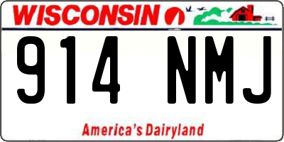 WI license plate 914NMJ