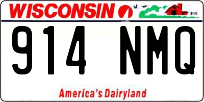 WI license plate 914NMQ