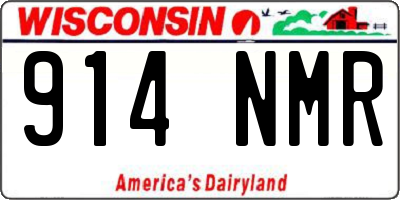 WI license plate 914NMR