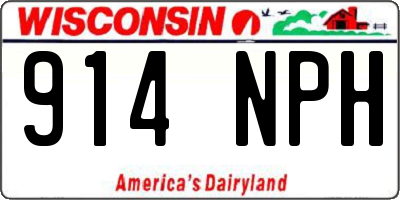 WI license plate 914NPH
