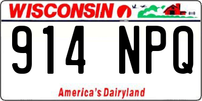 WI license plate 914NPQ