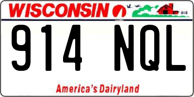 WI license plate 914NQL