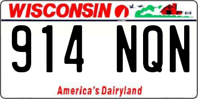 WI license plate 914NQN