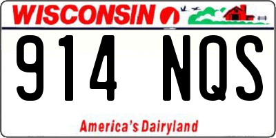 WI license plate 914NQS