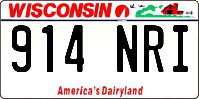 WI license plate 914NRI