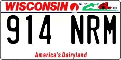WI license plate 914NRM