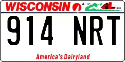 WI license plate 914NRT