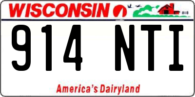 WI license plate 914NTI