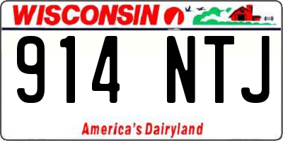 WI license plate 914NTJ