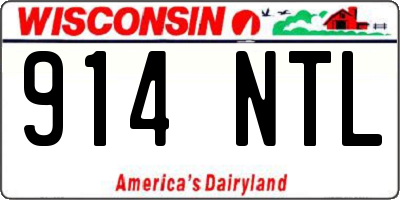 WI license plate 914NTL