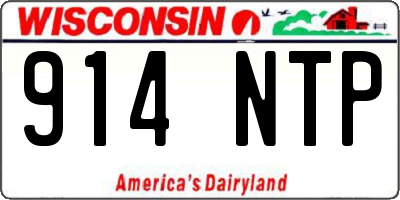 WI license plate 914NTP