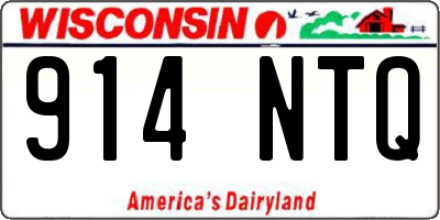 WI license plate 914NTQ