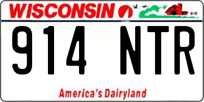 WI license plate 914NTR